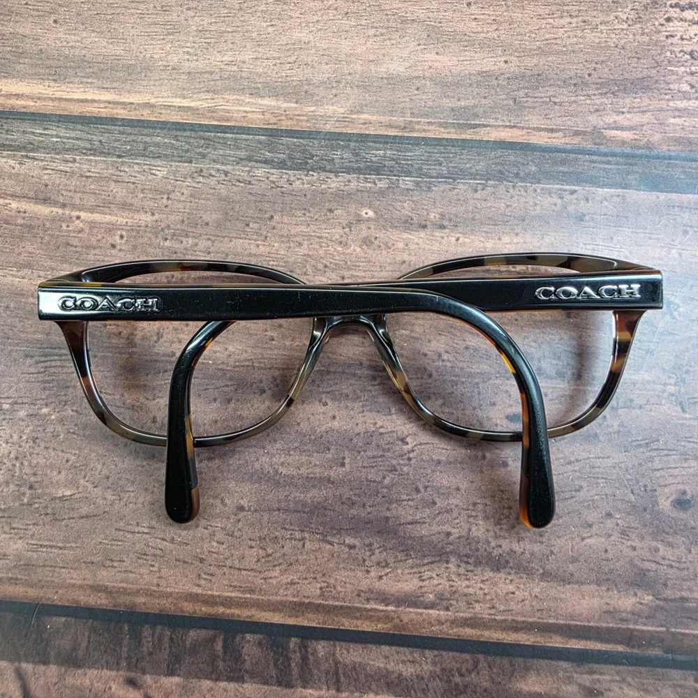 Coach HC6103 Oxblood Tortoise Varsity Stripe Cat Eye Eyeglass Frames 52-16-140